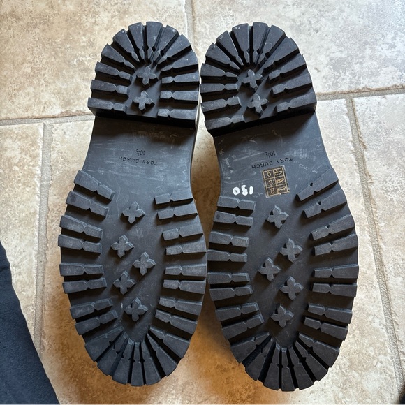 TORY BURCH JESSA LOAFER LUG SOLE NEW CREAM LEATHER EQUESTRIAN HARDWARE SZ 10.5US - Picture 7 of 7